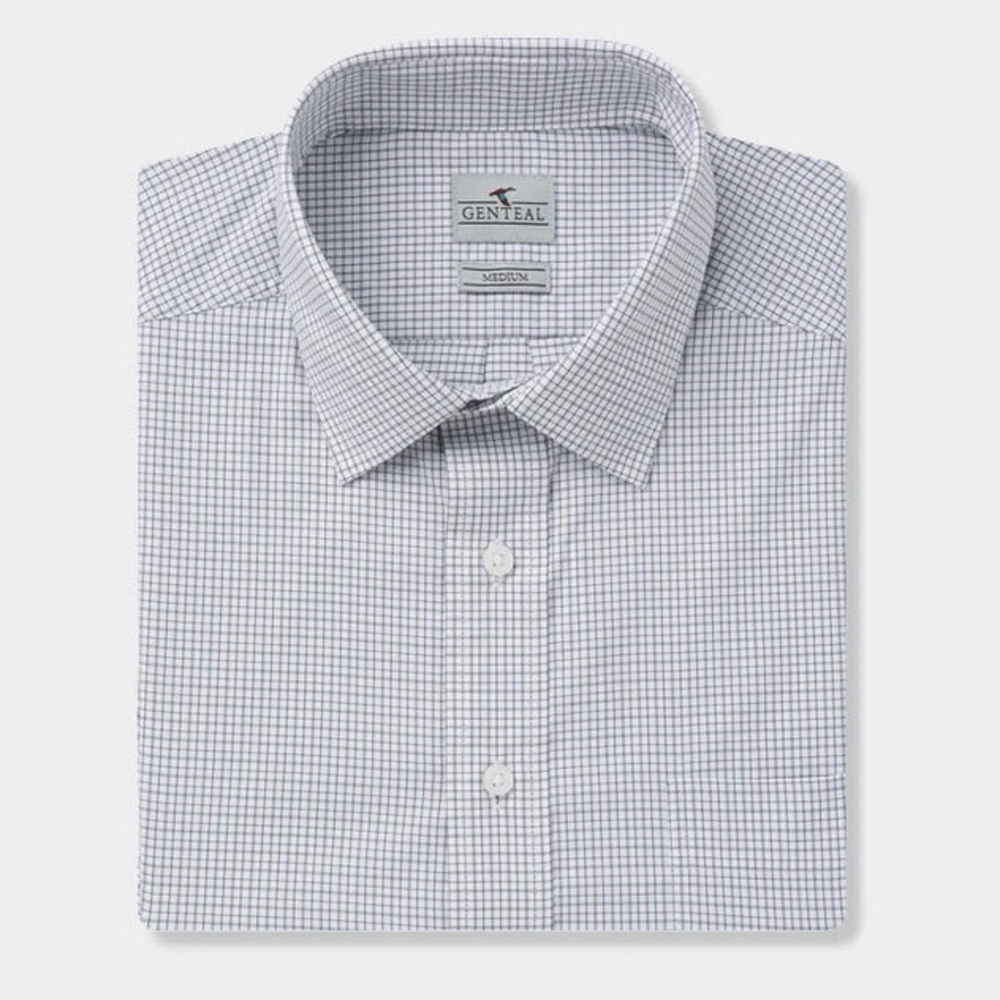 GenTeal Lauderdale Performance LS Spread Collar Sport Shirt in Grassland